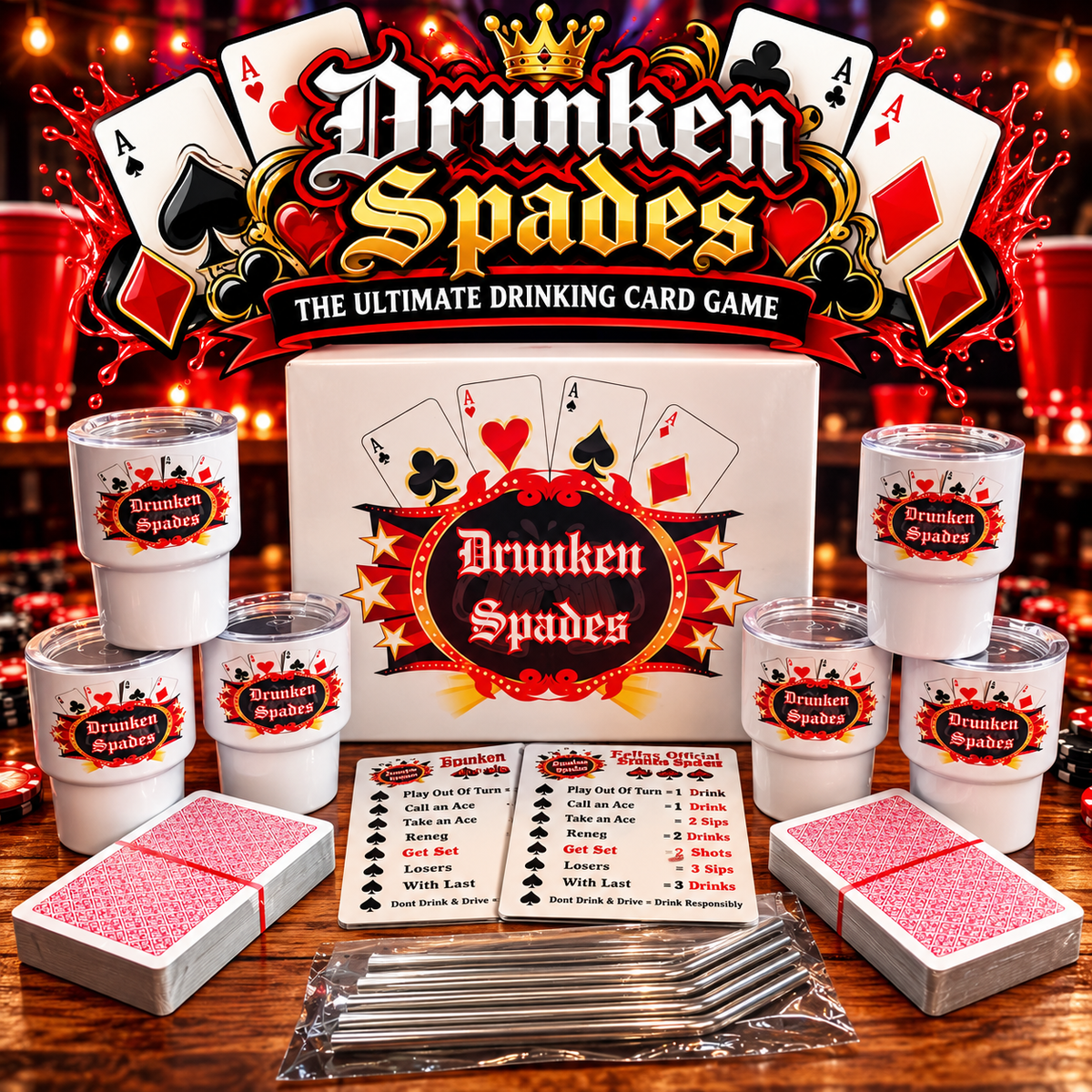 Drunken Spades – The Ultimate Spades-Inspired Shots Game