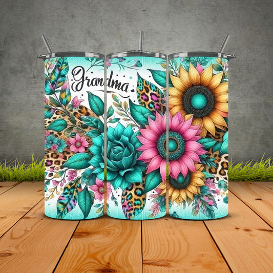 Grandma Sunflower Tumbler