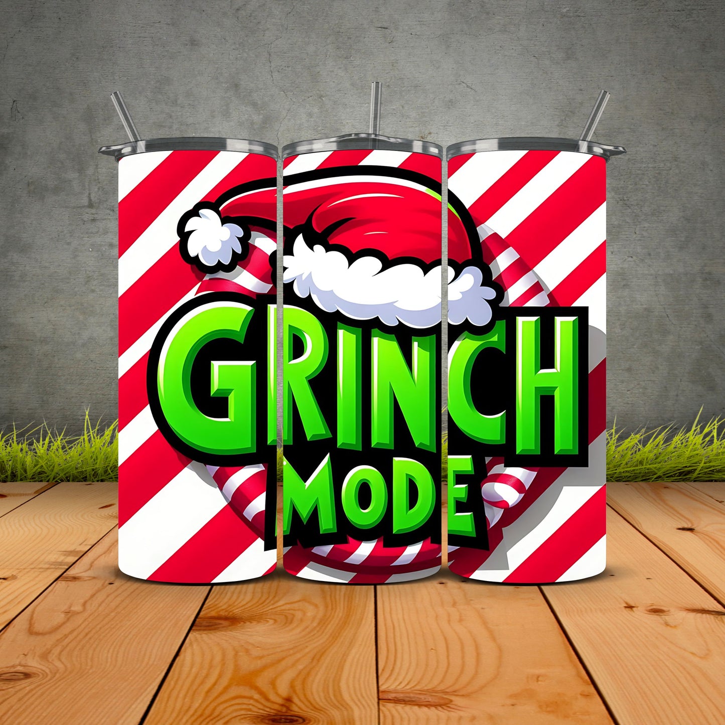 Grinch Mode Christmas Tumbler