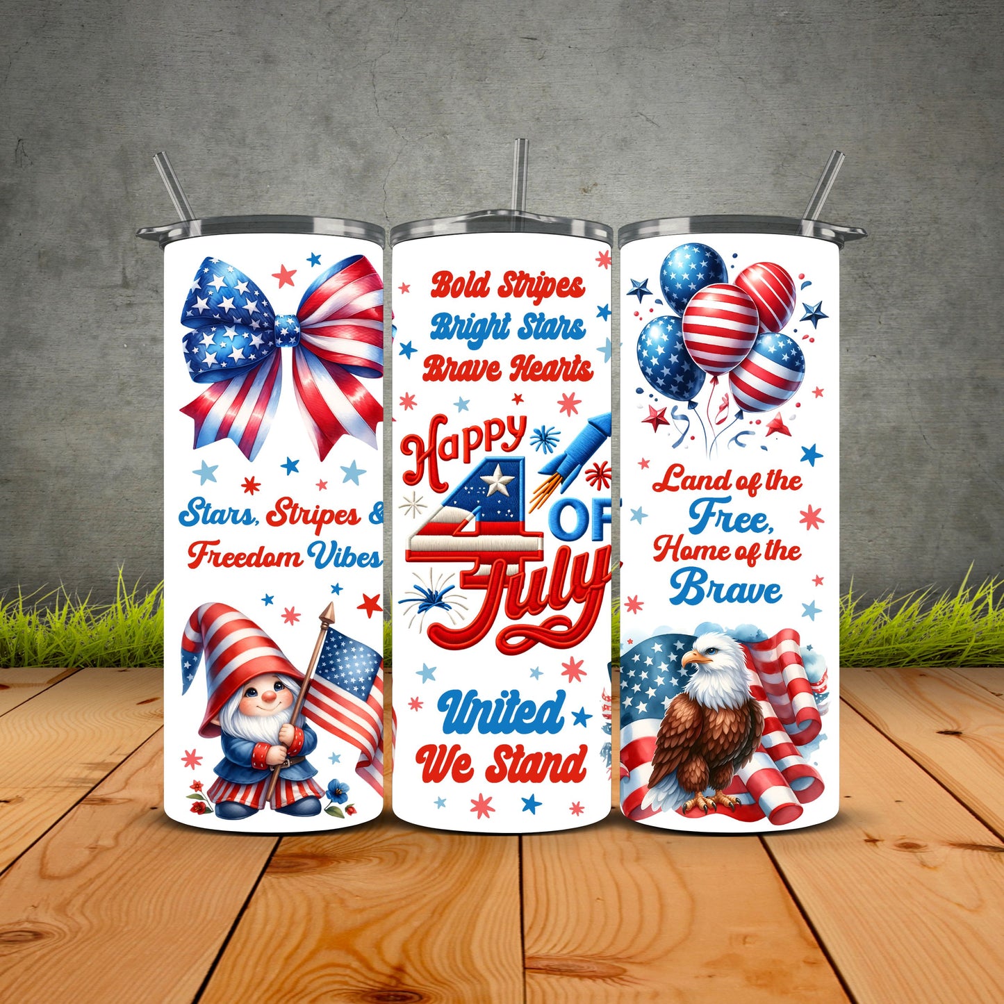 Happy 4th Of July Tumbler