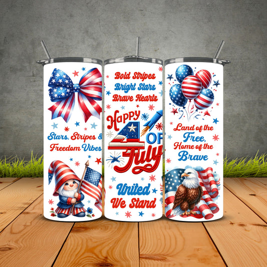 Happy 4th Of July Tumbler