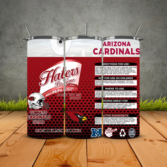 Haters be Gone Football Tumblers