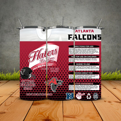 Haters be Gone Football Tumblers