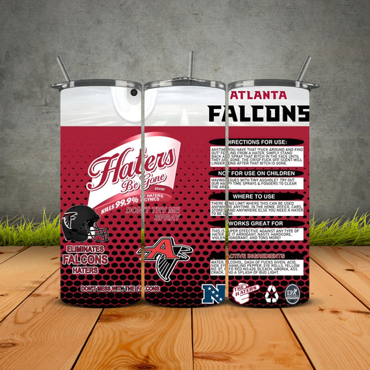 Haters be Gone Football Tumblers