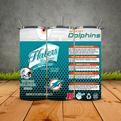 Haters be Gone Football Tumblers