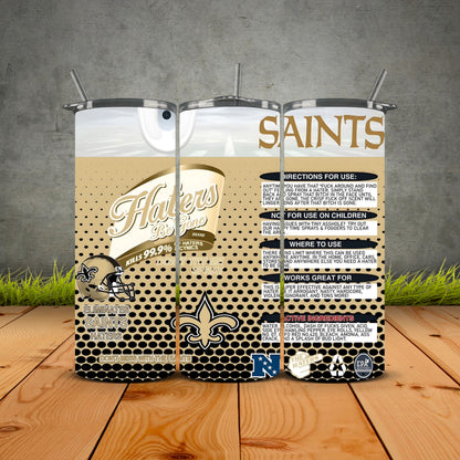 Haters be Gone Football Tumblers