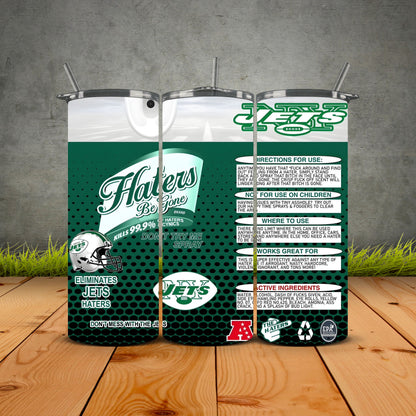 Haters be Gone Football Tumblers