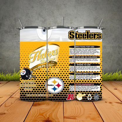 Haters be Gone Football Tumblers