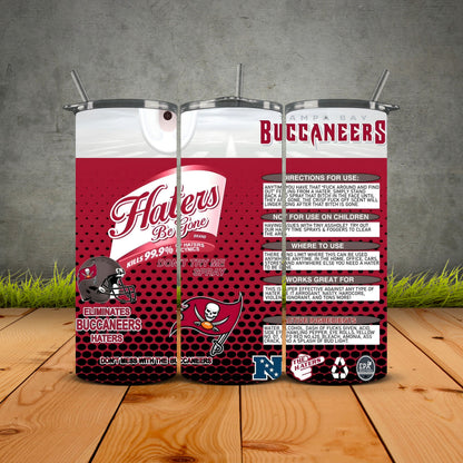 Haters be Gone Football Tumblers