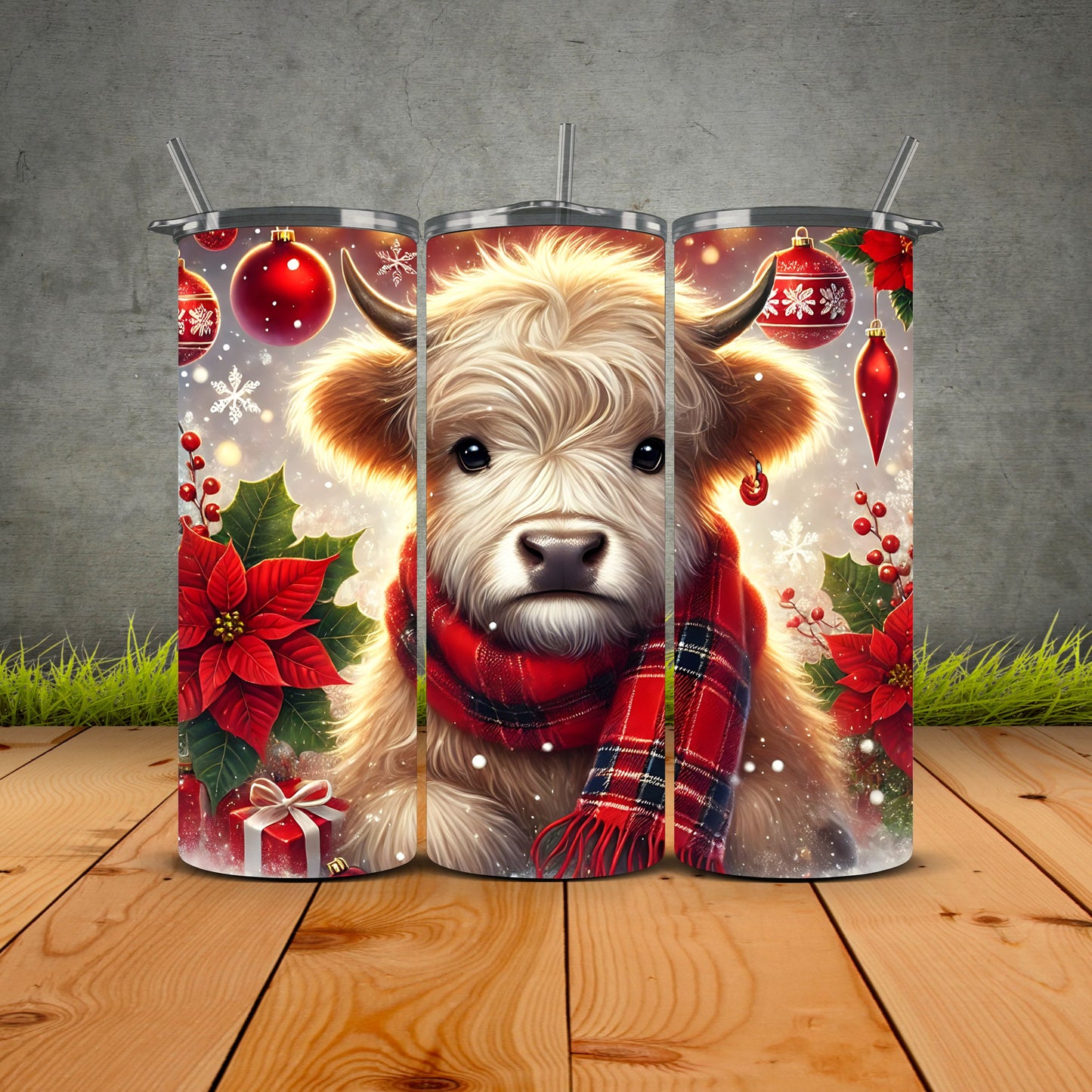 Highland Christmas Tumbler