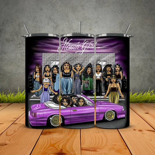 Homies Homegirl Purple Edition Tumbler