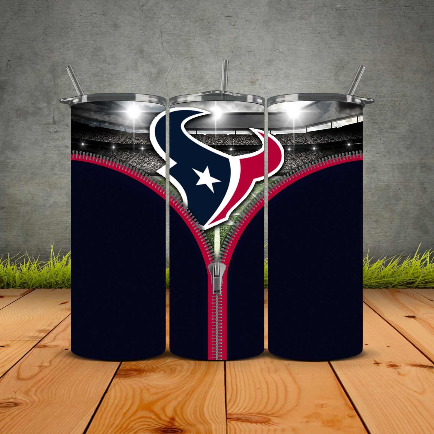 Zipper Football Tumblers