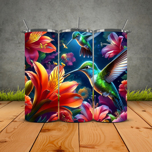 Hummingbird Lily Tumbler