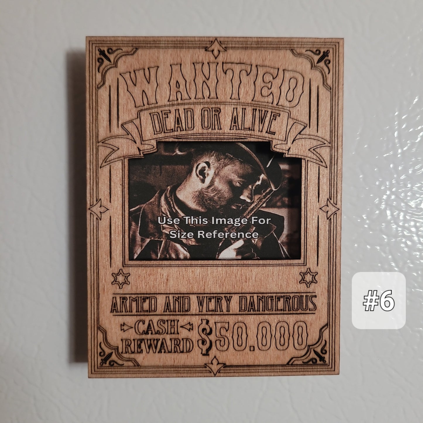 Western Wanted Dead Or Alive Frame