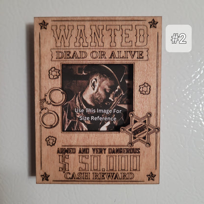 Western Wanted Dead Or Alive Frame