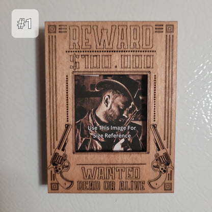 Western Wanted Dead Or Alive Frame