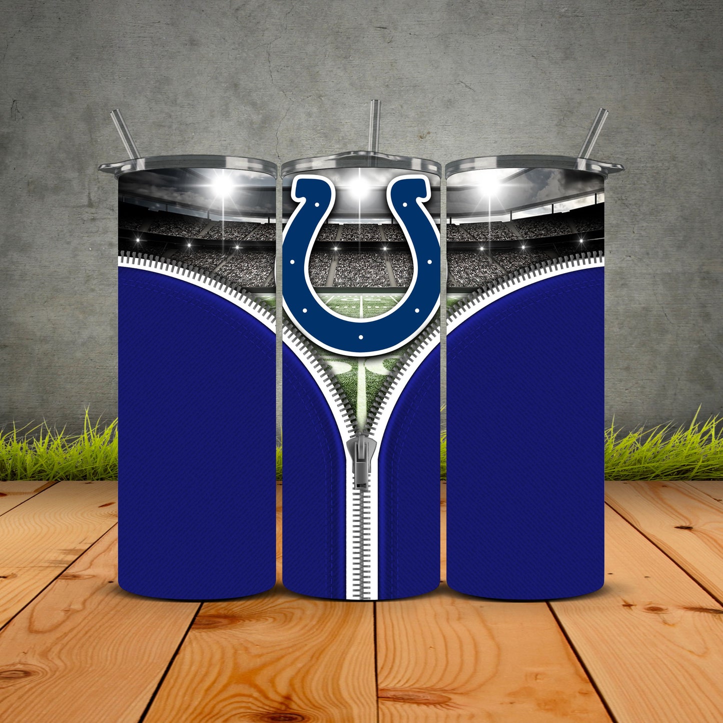 Zipper Football Tumblers