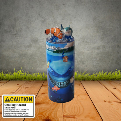 Kids Marlin & Bruce Light Up Tumbler ( 15oz )