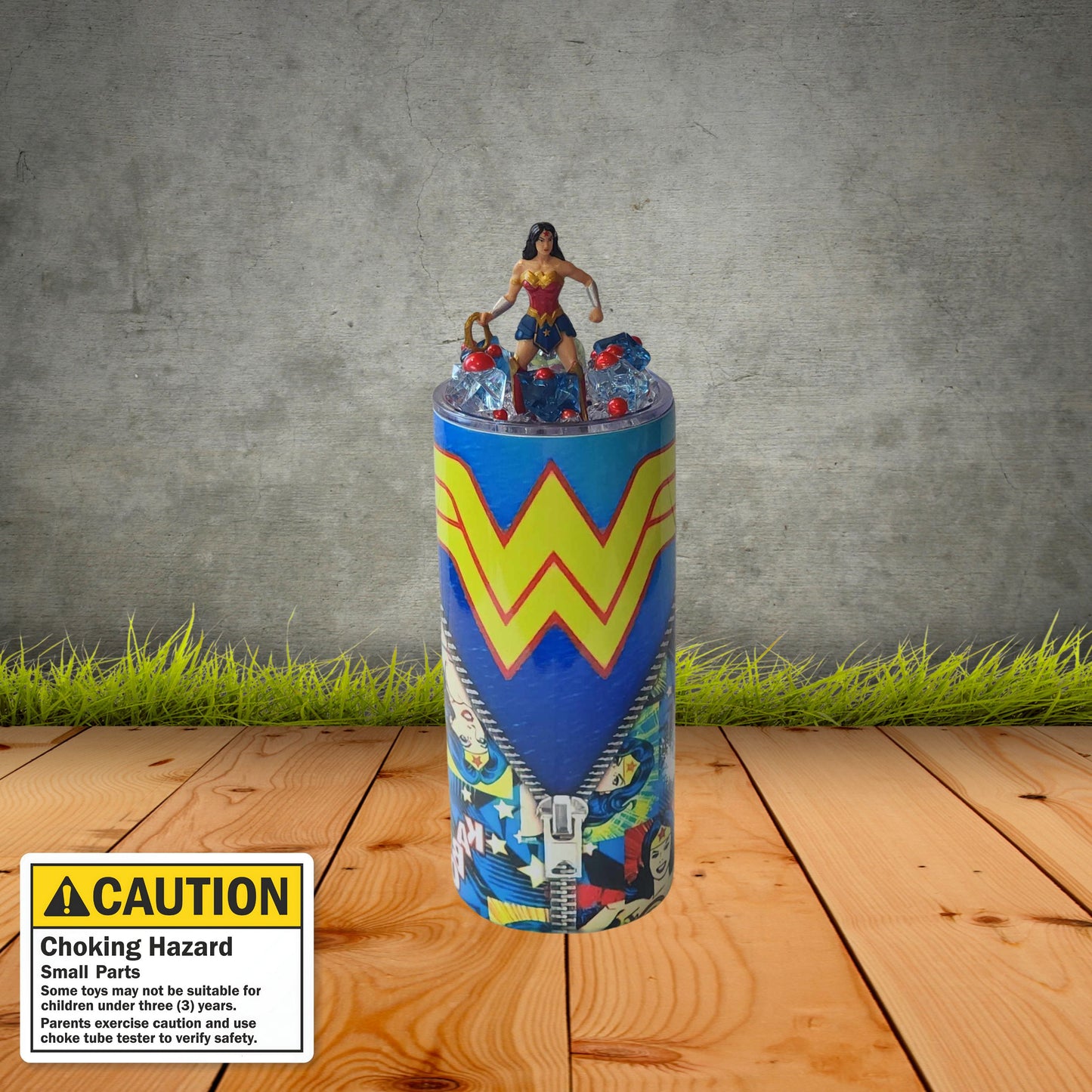 Kids Wonder Woman Light Up Tumbler ( 15oz )