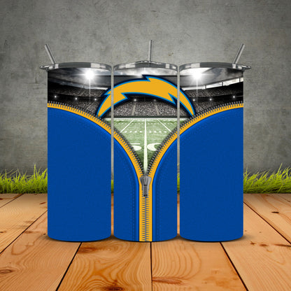 Zipper Football Tumblers
