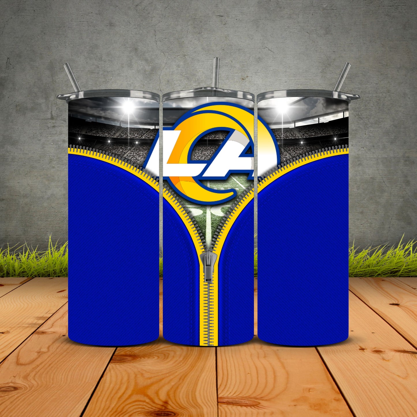 Zipper Football Tumblers
