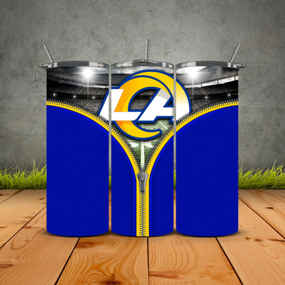 Zipper Football Tumblers