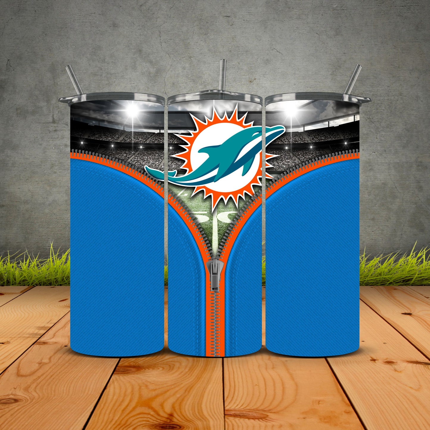 Zipper Football Tumblers