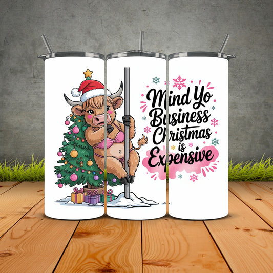 Mind Yo Business Christmas Tumbler