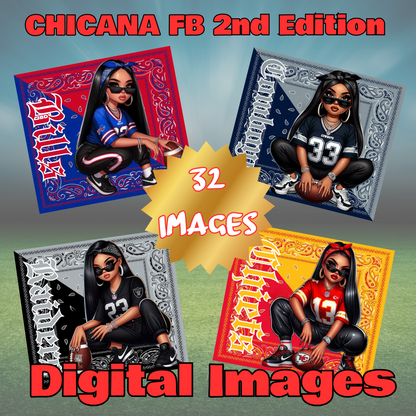 Chicana FB Teams 2nd Edition digital images (32 images)