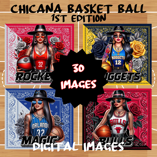 30 Chicana Basketball Teams 1st Edition digital images