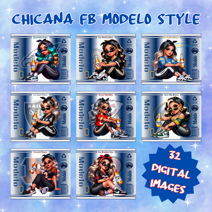 Chicana FB Modelo Style digital images (32 images)