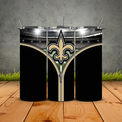 Zipper Football Tumblers