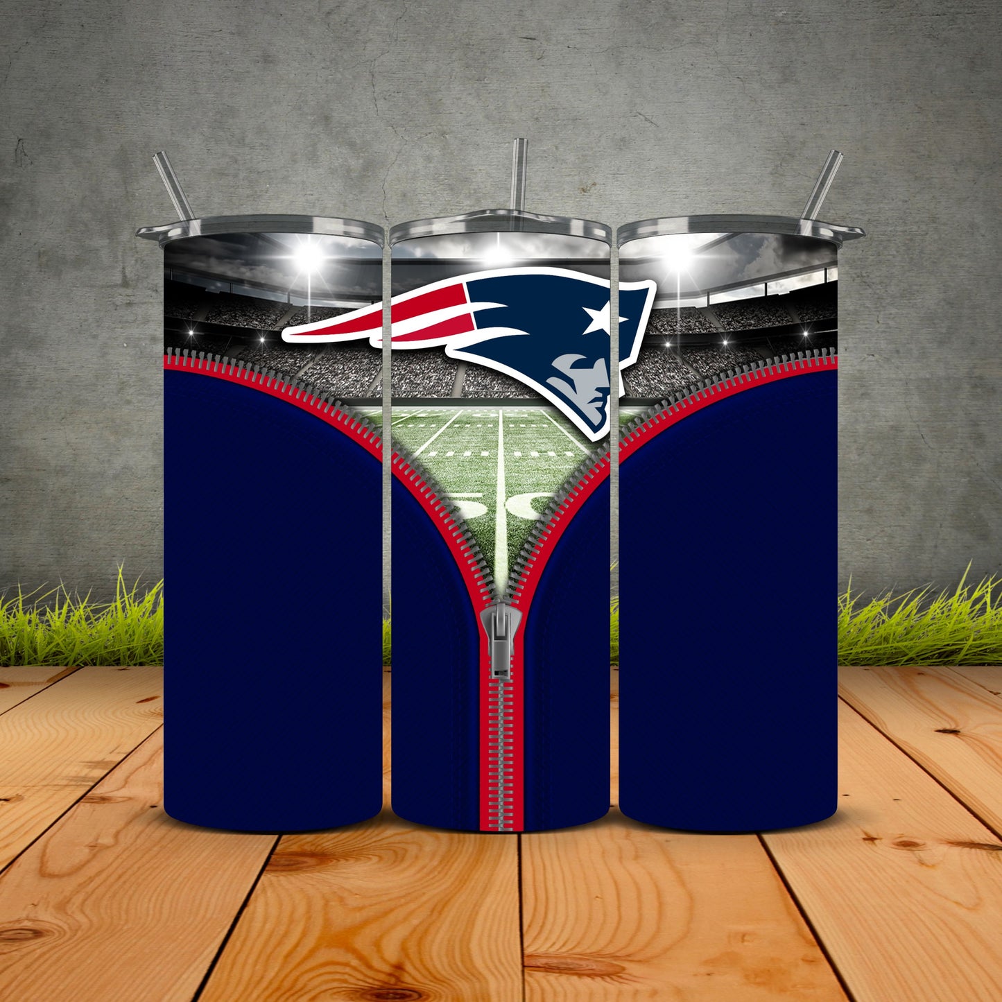 Zipper Football Tumblers