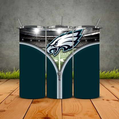 Zipper Football Tumblers