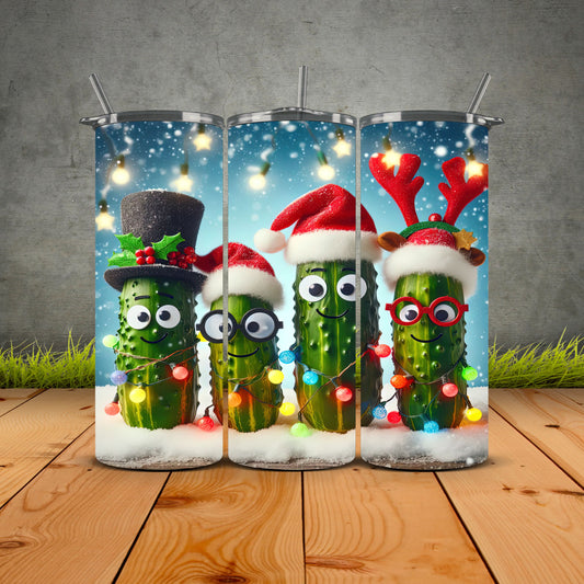 Pickle Family Christmas Tumbler