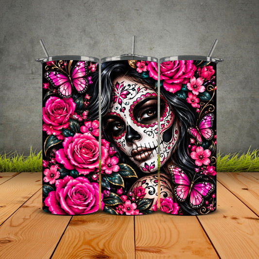 Pink Sugar Skull Garden