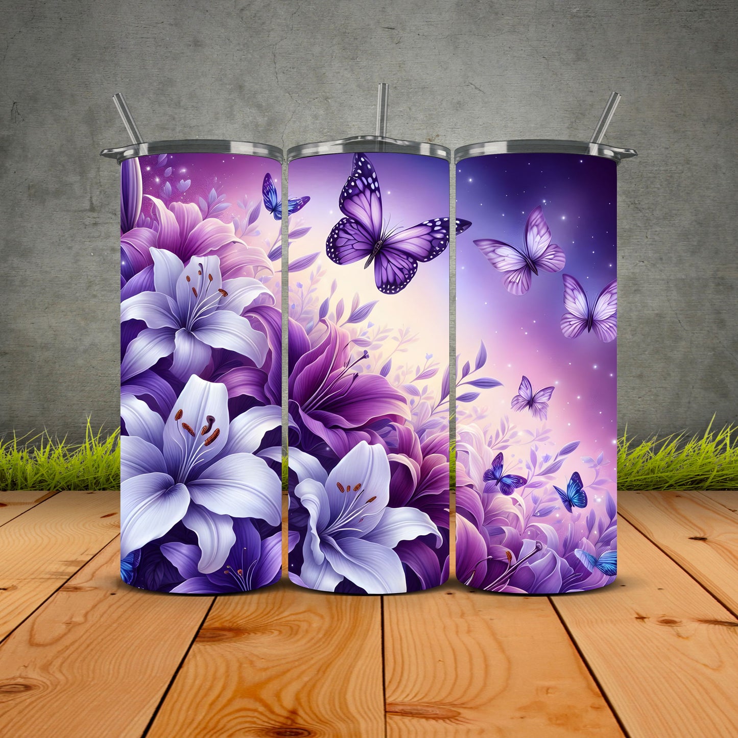 Purple Lily Tumbler