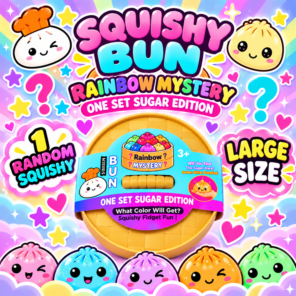 Large-Size Mystery Squishy Sensory Toy