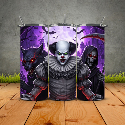 Scary Clown Horror Tumbler
