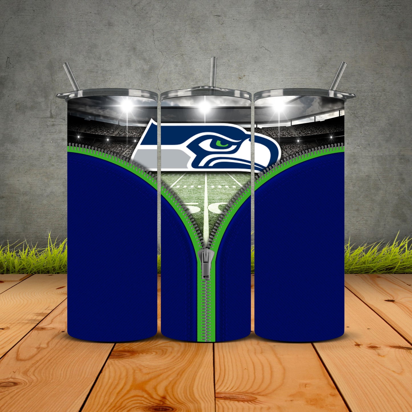 Zipper Football Tumblers