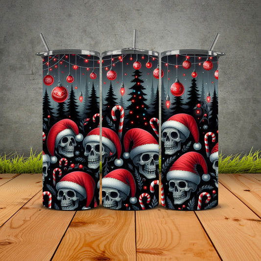 Skull Christmas Tumbler