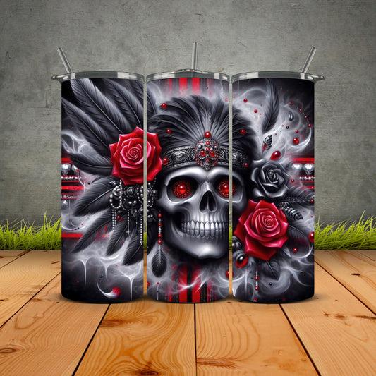 Smoke Skull Tumbler