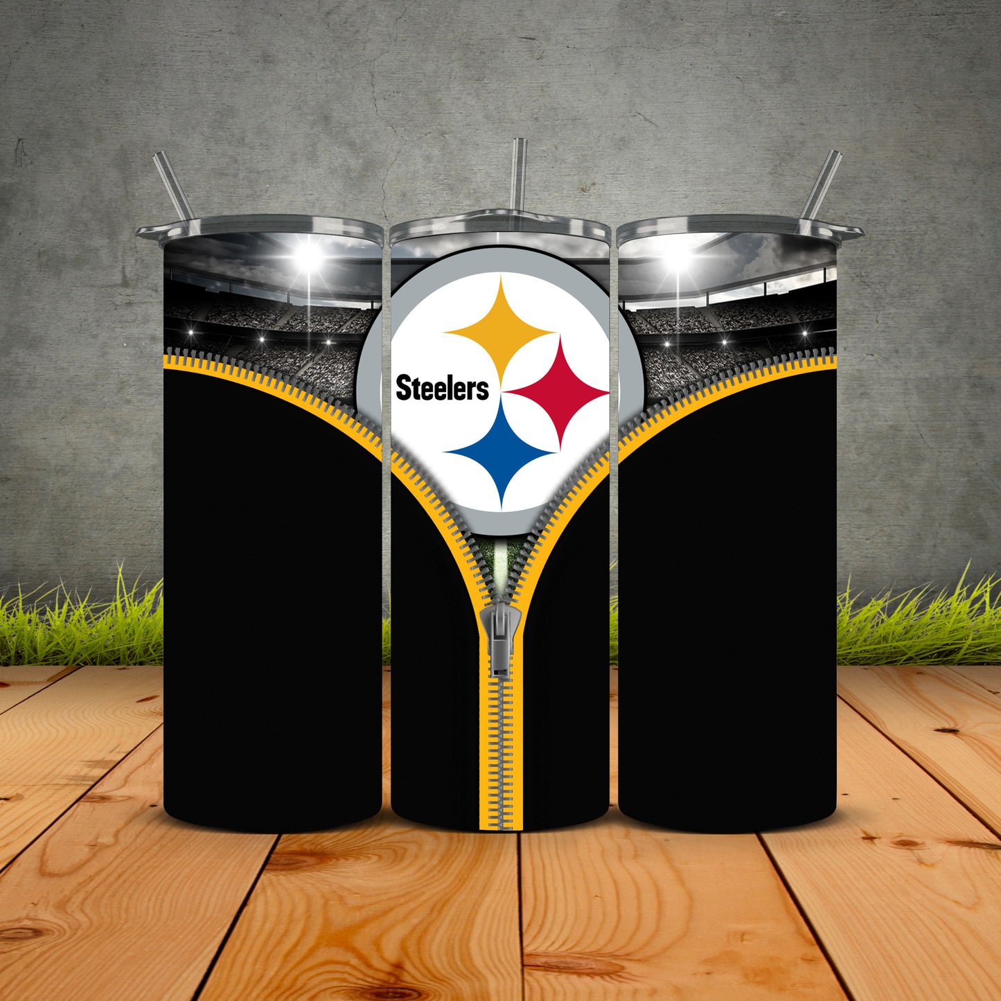 Zipper Football Tumblers