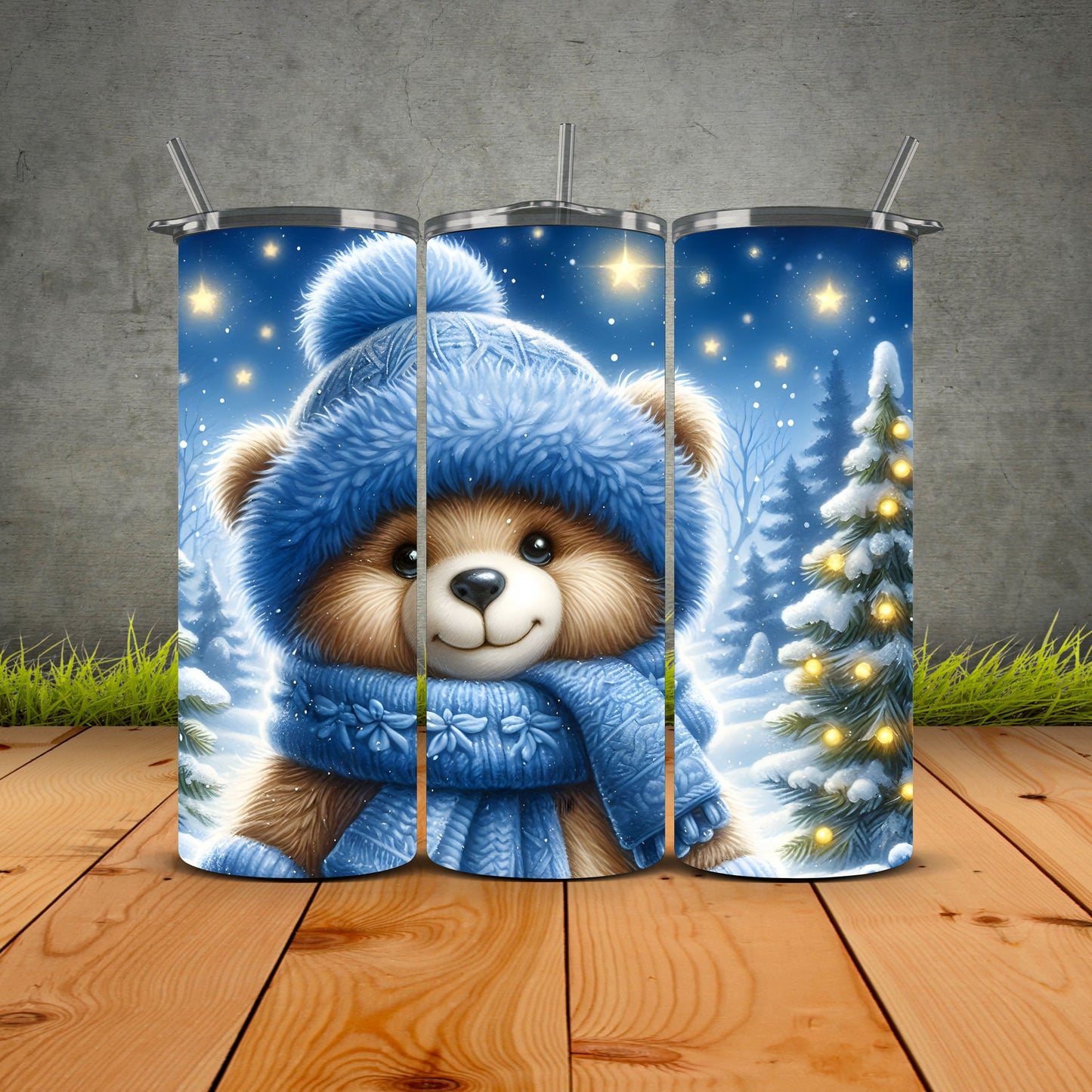Teddy Bear Christmas Tumbler