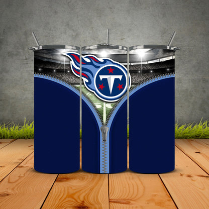Zipper Football Tumblers