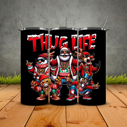 Thug Life Christmas Style Tumbler
