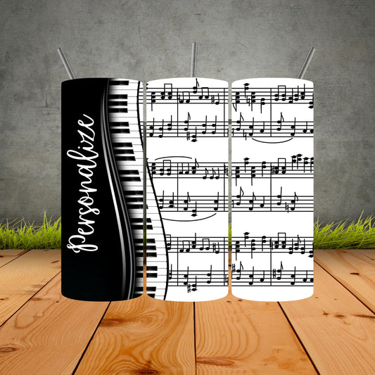 Piano Personalized Tumbler