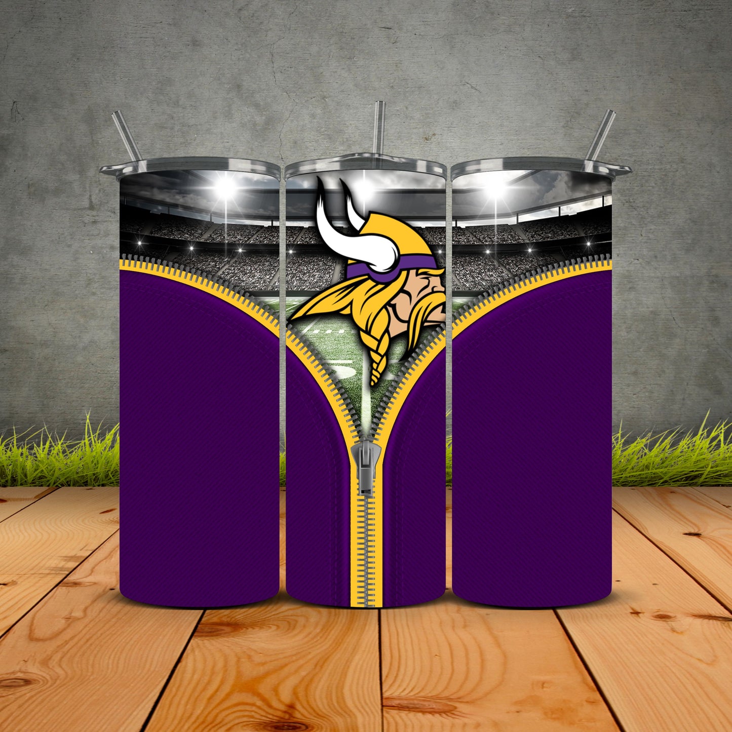 Zipper Football Tumblers