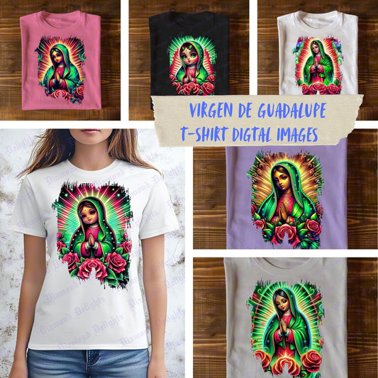 Virgen De Guadalupe T-shirt Transparent Digital Images