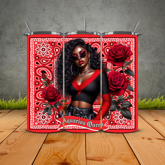 African Zodiac Queen Tumblers